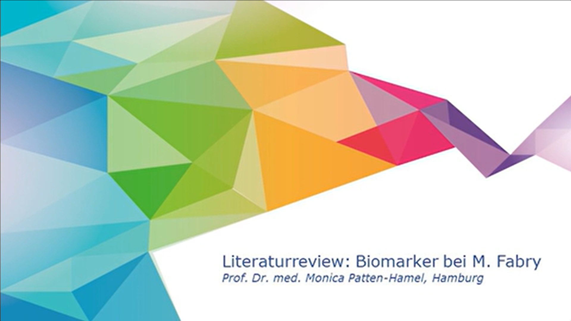 Prof. Dr. Monica Patten-Hamel, Fachärztin für Innere Medizin und Kardiologie sowie Leiterin der Abteilung für genetische Herzerkrankungen und Kardiomyopathie an dem UKE (Hamburg) erklärt, welche Bedeutung potenzielle Biomarker für die frühe Diagnose und Verlaufskontrolle bei Morbus Fabry haben.
