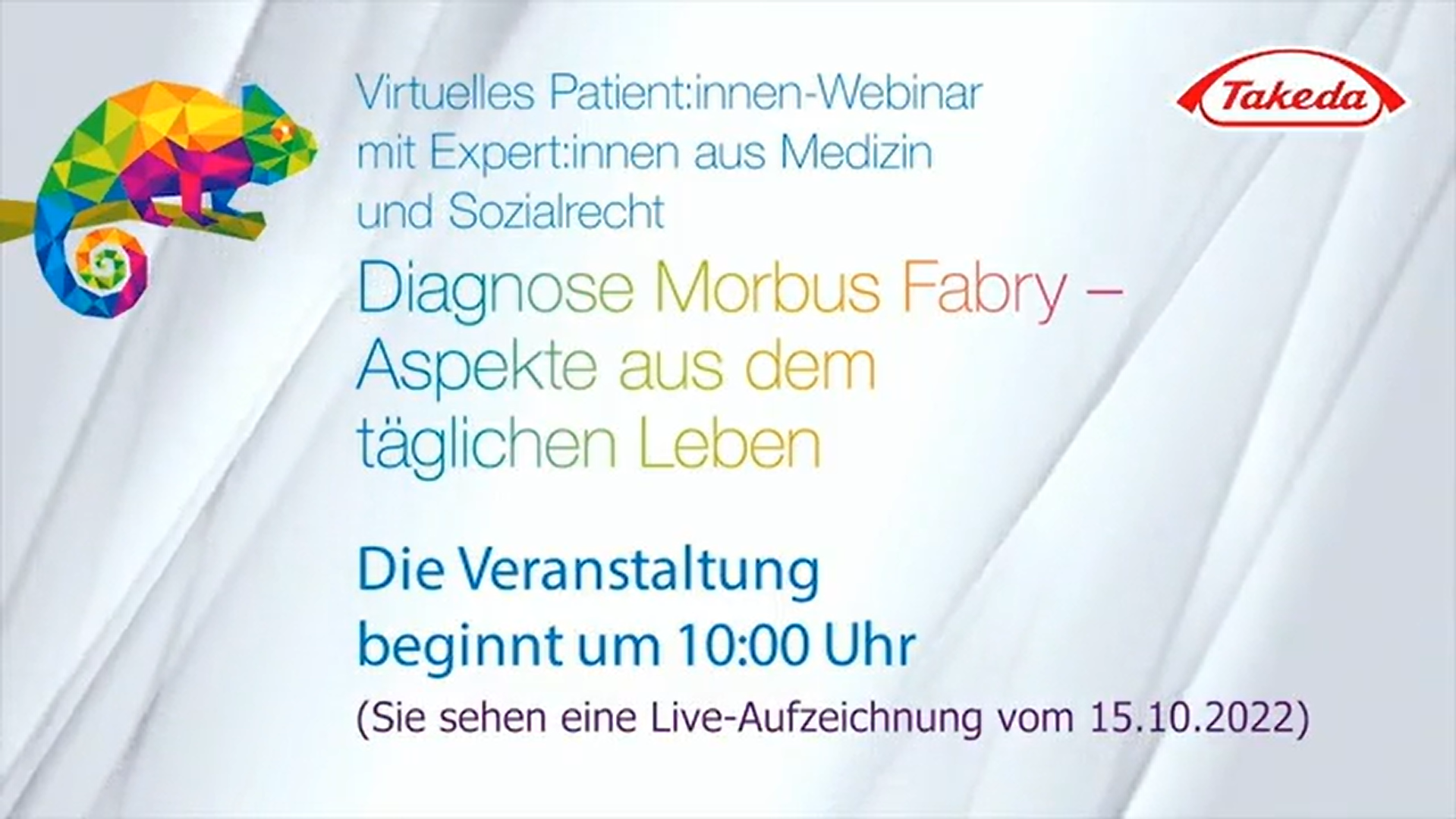 Diagnose Morbus Fabry: Aspekte aus dem täglichen Leben, Teil 1