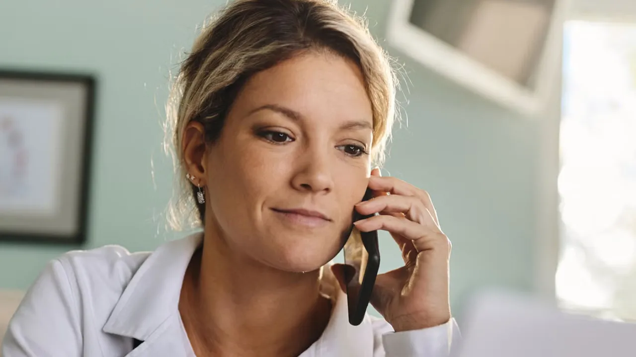doctor on phone